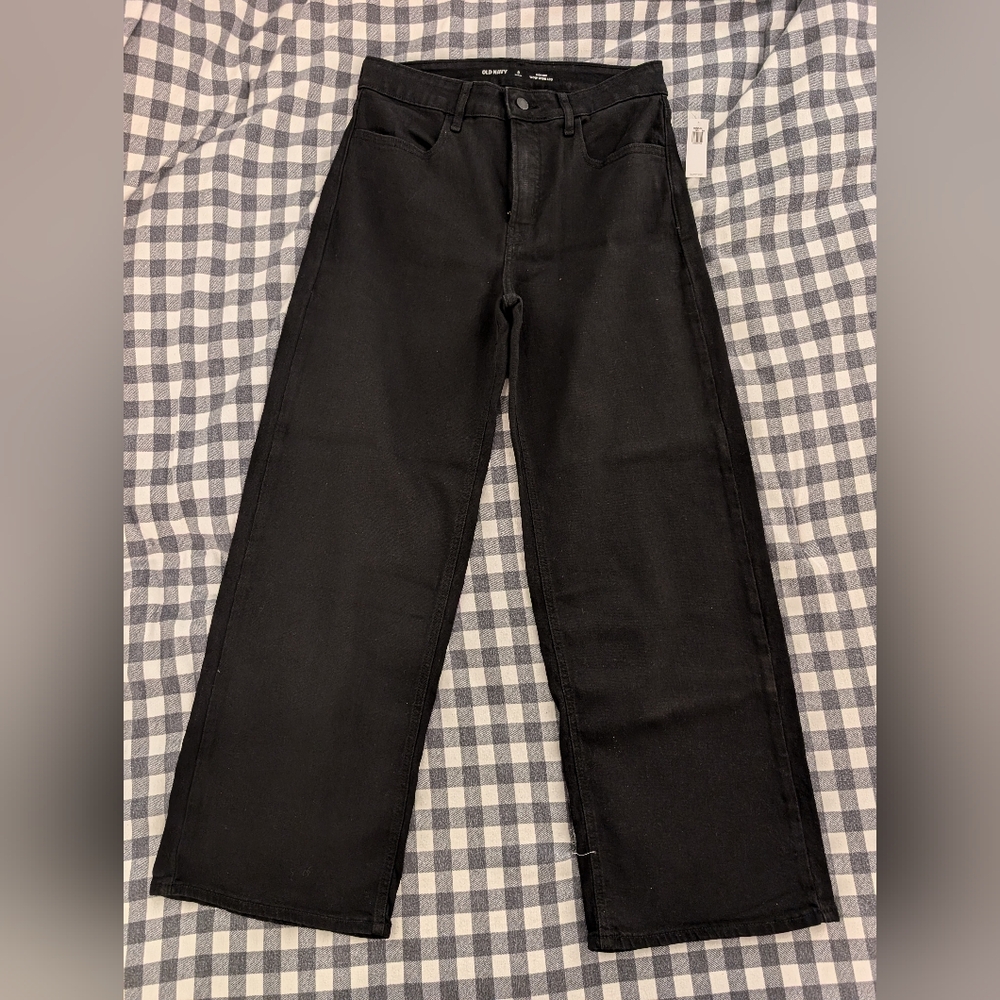 NWT Old Navy Wow wide leg black jeans